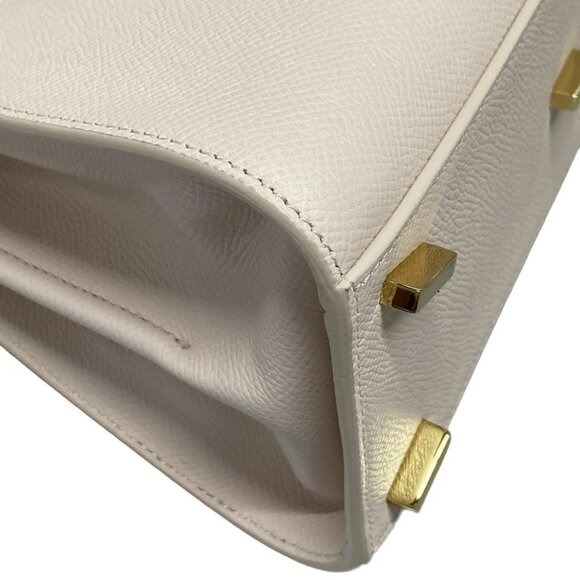 Auth Salvatore Ferragamo Gancini 21A210 Light Pink Leather - Handbag - Picture 3 of 16